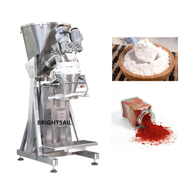 Machine de remplissage de poudre de vis de double de Brightsail pour le grand emballage de sac