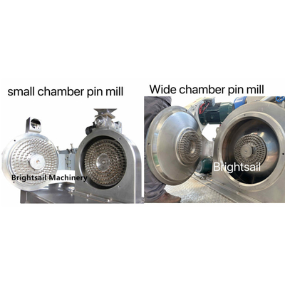 Brightsail Sésame broyeur à broches à large chambre Sésame High Speed Pin Mill machine de fabrication de poudre alimentaire
