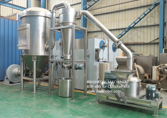 BSP classificateur d'air moulin pour herbes pulvérisateur ensemble épices moulin à poudre machine de fabrication de Brightsail