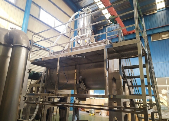Le mélangeur horizontal de la poudre d'acier inoxydable 304 industriels a adapté le volume aux besoins du client 180l
